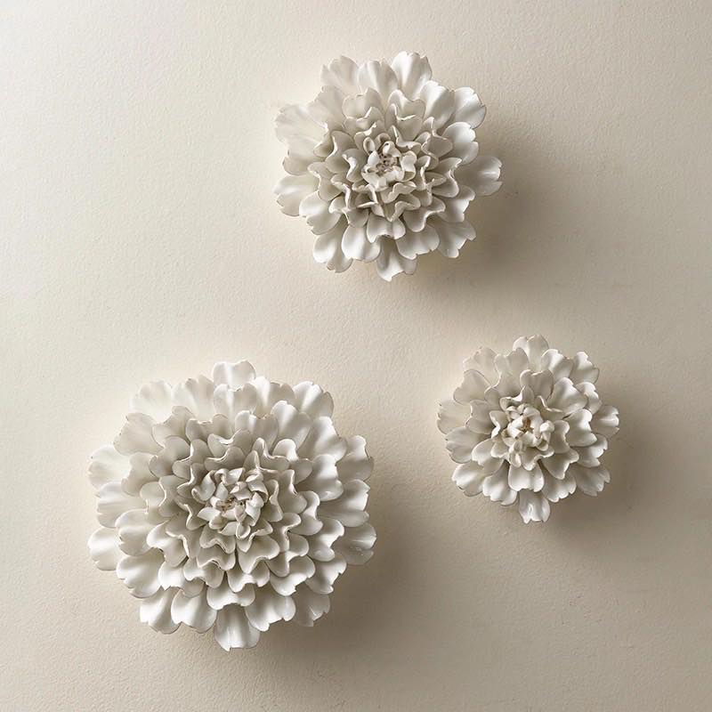 Ceramic Wall Flowers, 10